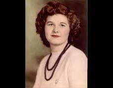 Vintage portrait of a woman with curly hair
